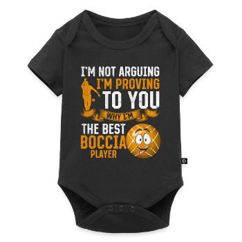Boccia - Je vous prouve pourquoi je suis le meilleur Boccia - Body à manches courtes Premium Bébé - noir - Devant