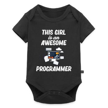 This girl is a fantastic - Baby Premium short-sleeve bodysuit - black - Front