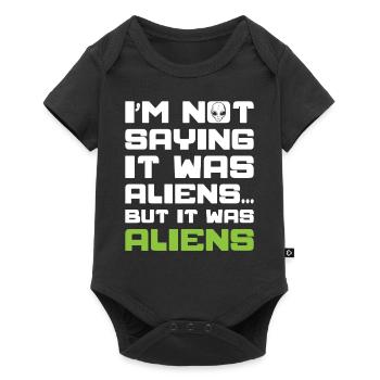 Ancient Astronaut Theorist Alien Believer - Baby Premium short-sleeve bodysuit - black - Front