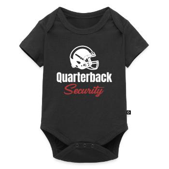 Quarterback Sécurité Drôle Football Lineman - Body à manches courtes Premium Bébé - noir - Devant