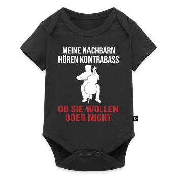 Neighborhood Bass Concert Guaranteed - Baby Premium short-sleeve bodysuit - black - Front