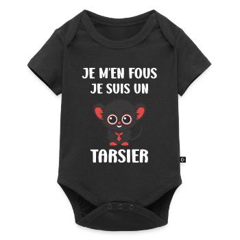 Humour tarsier - Body à manches courtes Premium Bébé - noir - Devant