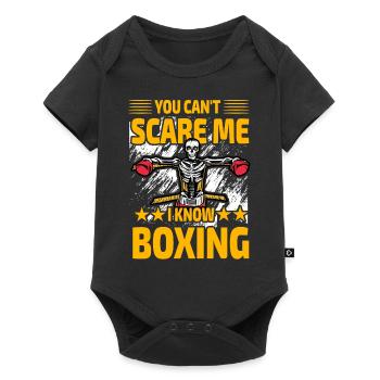 Tu ne peux pas me faire peur, je connais la boxe - Body à manches courtes Premium Bébé - noir - Devant