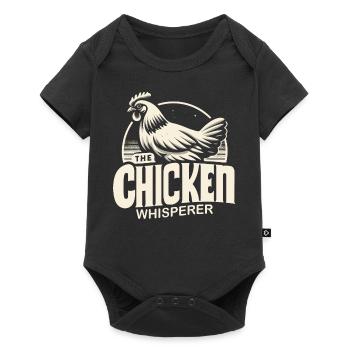 chicken, chickens, farm, animal, rooster, farmer, farmer - Baby Premium short-sleeve bodysuit - black - Front
