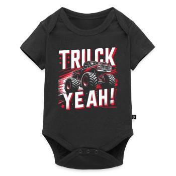 Monster Truck Auto Trucks - Body à manches courtes Premium Bébé - noir - Devant