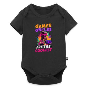 Im A Video Gamer Gamer Uncles Are The Coolest - Baby Premium short-sleeve bodysuit - black - Front