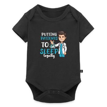 Anesthesia Nurse Putting Patiens To Sleep Legally - Baby Premium short-sleeve bodysuit - black - Front