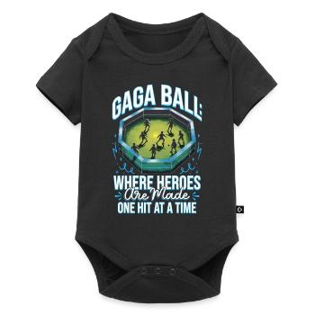 Gagaball Gaga Ball Là où les héros sont faits - Body à manches courtes Premium Bébé - noir - Devant