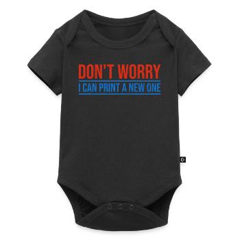 Don't worry, I can reprint it 3D printing - Baby Premium short-sleeve bodysuit - black - Front