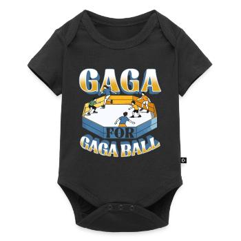Gagaball Gaga Pour Gaga Ball Dodgeball - Body à manches courtes Premium Bébé - noir - Devant