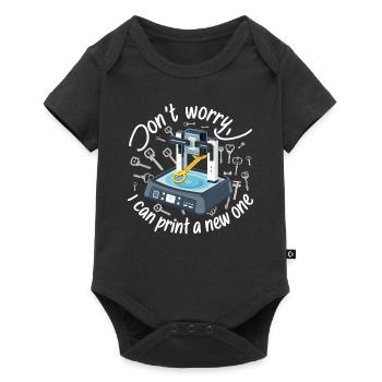 Don't worry, I can reprint it 3D printing - Baby Premium short-sleeve bodysuit - black - Front