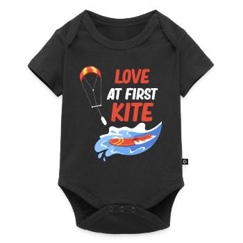 Love at First Sight Kitesurfing Sailing Board - Baby Premium short-sleeve bodysuit - black - Front