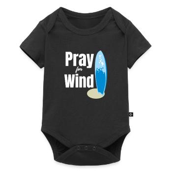 Priez pour le vent Fun Kitesurf - Body à manches courtes Premium Bébé - noir - Devant