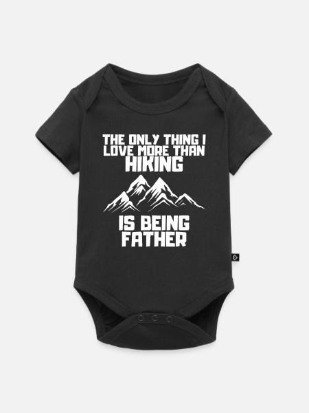 Wandern Bergwanderer Wanderung Bergwandern - Baby Premium Kurzarmbody - Schwarz