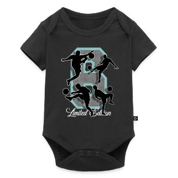 Football du 6e anniversaire - Body à manches courtes Premium Bébé - noir - Devant