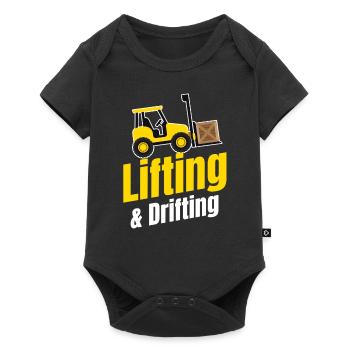 Lifting & Drifting Funny Forklift Driver Truck - Baby Premium short-sleeve bodysuit - black - Front