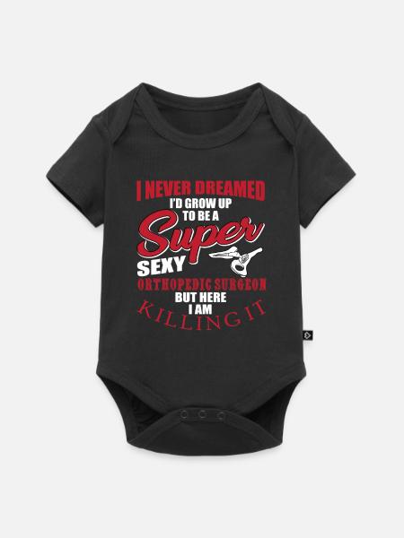 Orthopädischer Chirurg - Baby Premium Kurzarmbody - Schwarz