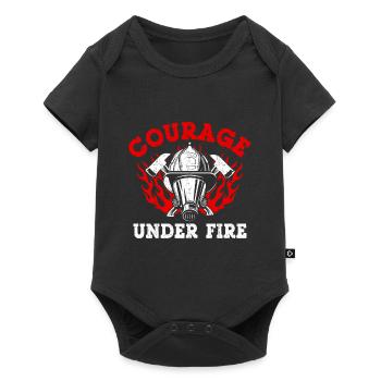 Fire Brigade Fire Brigade Firefighter Fire Brigade - Baby Premium short-sleeve bodysuit - black - Front