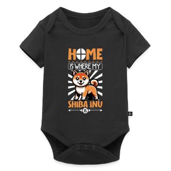 Home - Shiba Inu - Baby Premium short-sleeve bodysuit - black - Front