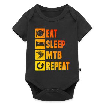 Cycling MTB Cycling Cyclists Men Women - Baby Premium short-sleeve bodysuit - black - Front