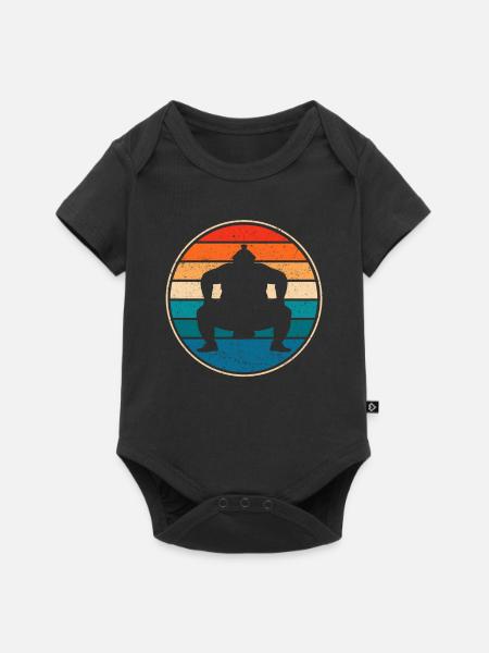 Sumo - Baby Premium Kurzarmbody - Schwarz