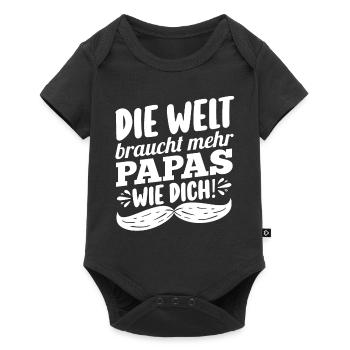 Dad Father's Day Dad - Baby Premium short-sleeve bodysuit - black - Front