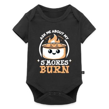 Scout Camping Outdoor Campfire Hiking - Baby Premium short-sleeve bodysuit - black - Front
