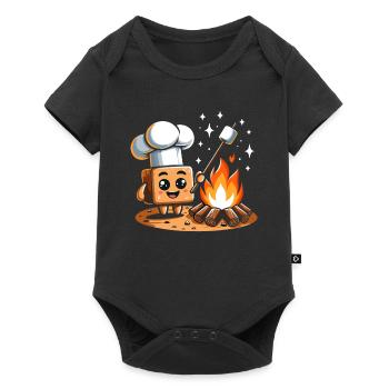 Scout Camping Outdoor Campfire Hiking - Baby Premium short-sleeve bodysuit - black - Front