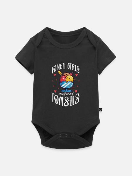 Eiscreme - Baby Premium Kurzarmbody - Schwarz