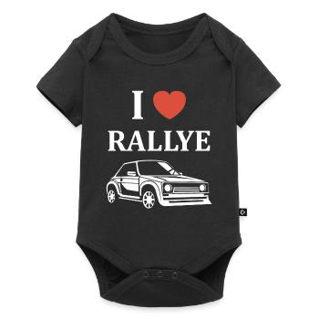 Humour pilote de rallye - Body à manches courtes Premium Bébé - noir - Devant