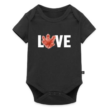 Love Geologist Rockhounding Mineral Collector - Baby Premium short-sleeve bodysuit - black - Front