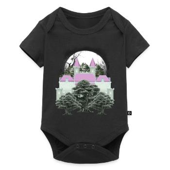 Vintage Castle Castle Fesutung Medieval 80s - Baby Premium short-sleeve bodysuit - black - Front