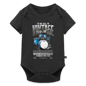 Je ne suis pas vieux Je suis Vintage Retro 1952 batteur - Body à manches courtes Premium Bébé - noir - Devant
