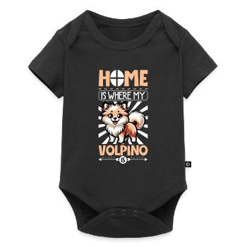Accueil - Volpino Italiano - Body à manches courtes Premium Bébé - noir - Devant