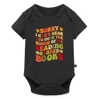 Bookworms who are interested in reading forbidden - Baby Premium short-sleeve bodysuit - black - Front
