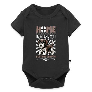 Home - Griffon Korthals - Baby Premium short-sleeve bodysuit - black - Front