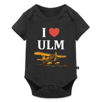 I love ulm - Baby Premium short-sleeve bodysuit - black - Front