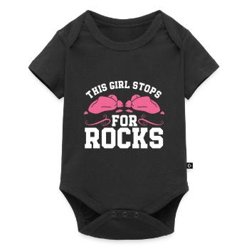 Geologist Stones Stone Collector - Baby Premium short-sleeve bodysuit - black - Front