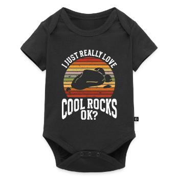 Geologist Stones Stone Collector - Baby Premium short-sleeve bodysuit - black - Front