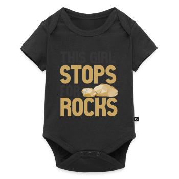 Geologist Stones Stone Collector - Baby Premium short-sleeve bodysuit - black - Front