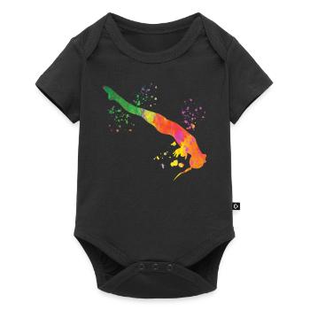 Plongeon, Saut artistique, Plongeon synchronisé - Body à manches courtes Premium Bébé - noir - Devant