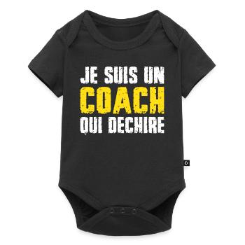 I'm a coach who rocks coach coach - Baby Premium short-sleeve bodysuit - black - Front