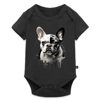 CHIEN BOULEDOGUE FRANÇAIS - Body à manches courtes Premium Bébé - noir - Devant
