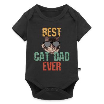 Cadeau de chat - Body à manches courtes Premium Bébé - noir - Devant