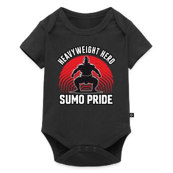 Héros poids lourd Sumo Pride - Body à manches courtes Premium Bébé - noir - Devant