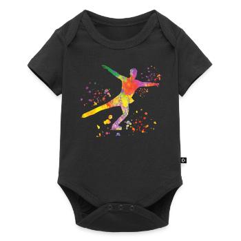 Figure Skater Ice Skating Figure Skating - Baby Premium short-sleeve bodysuit - black - Front