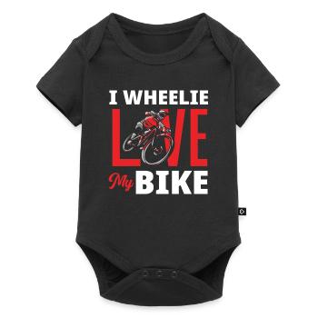 Cyclists Mountain Bikers Love - Baby Premium short-sleeve bodysuit - black - Front