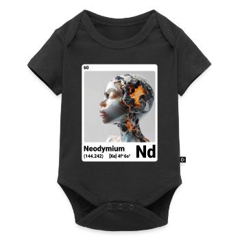 AI am Néodyme (wt) - Body à manches courtes Premium Bébé - noir - Devant