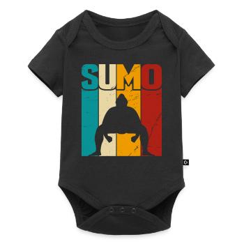 Sumo Rétro - Body à manches courtes Premium Bébé - noir - Devant