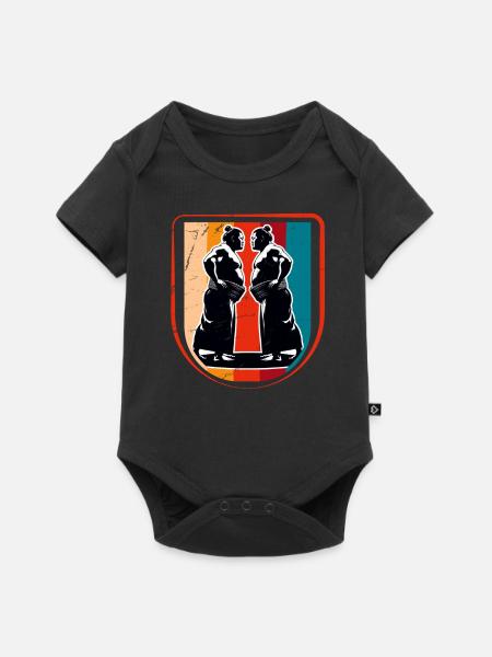 Sumo - Baby Premium Kurzarmbody - Schwarz